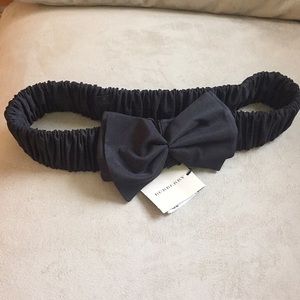 Authentic Burberry Prorsum Silk Ruched Bow Belt